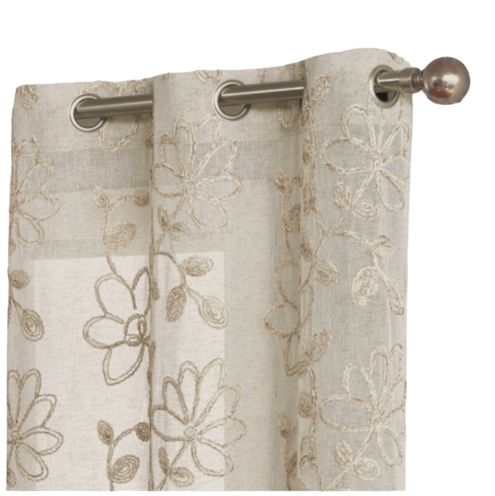 2pc DAINTY HOME sheers curtains 2 panels 38x96 each